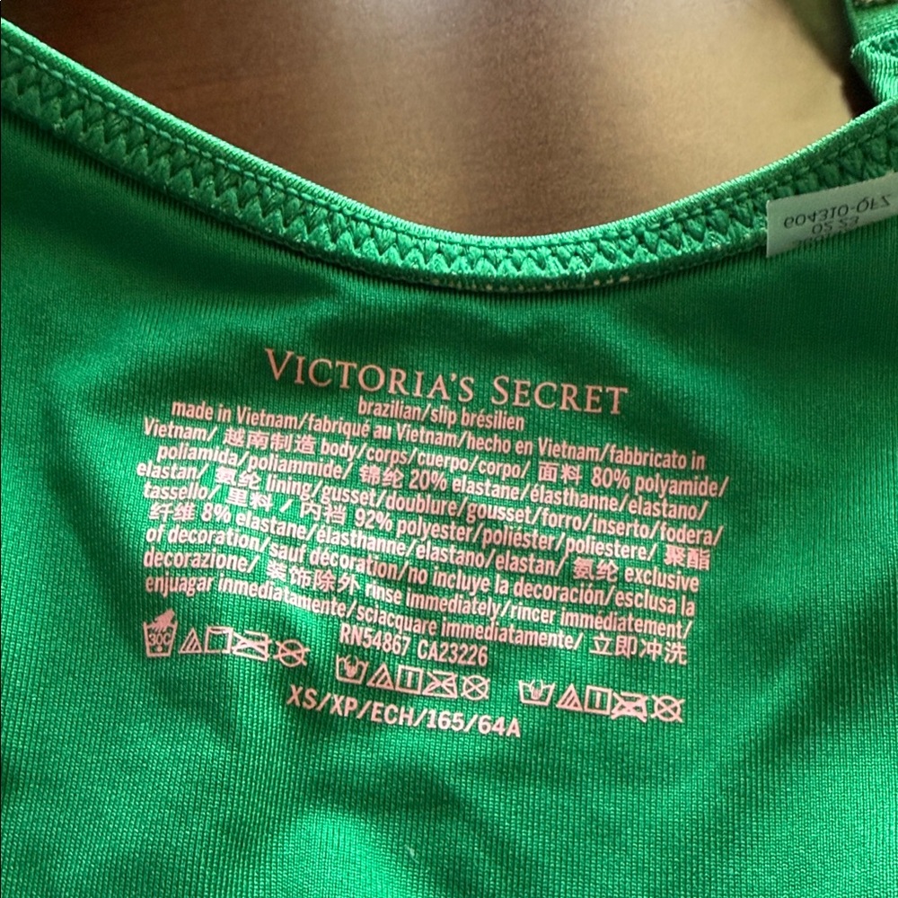 VS Emerald Green Bikini Set with rhinestones - Picture 11 of 11